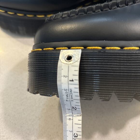 NWT Dr. Doc Martens Black Leather Platform Tassel Loafers Women's Size 9 New - Picture 14 of 14